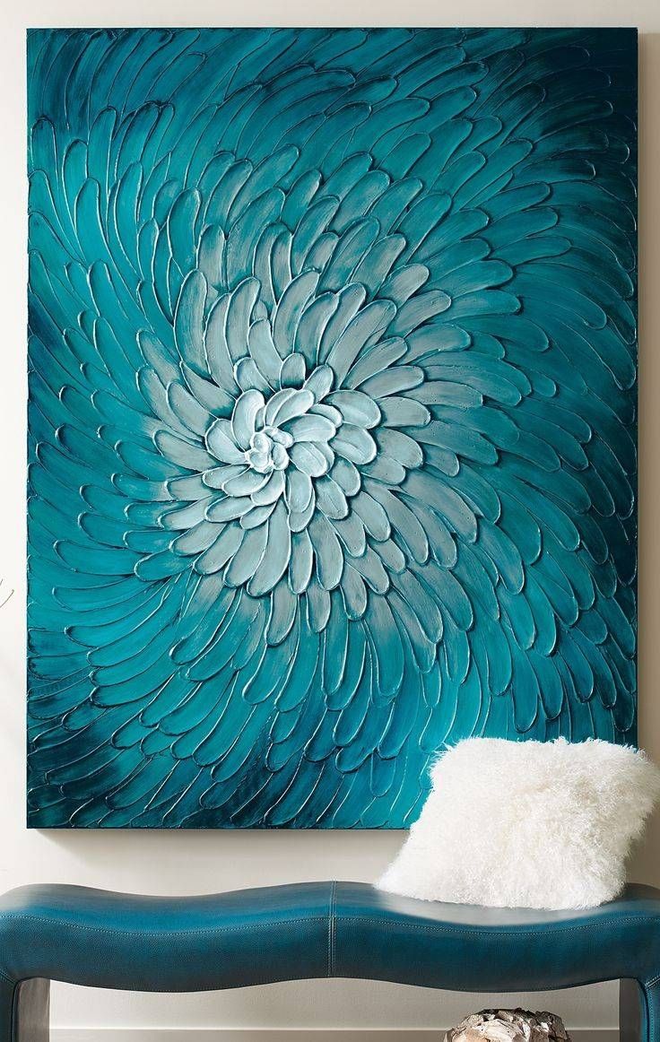 1162 Best All For The Wall Images On Pinterest | Colorful Living With Regard To Latest Blue Wall Art (View 1 of 20)