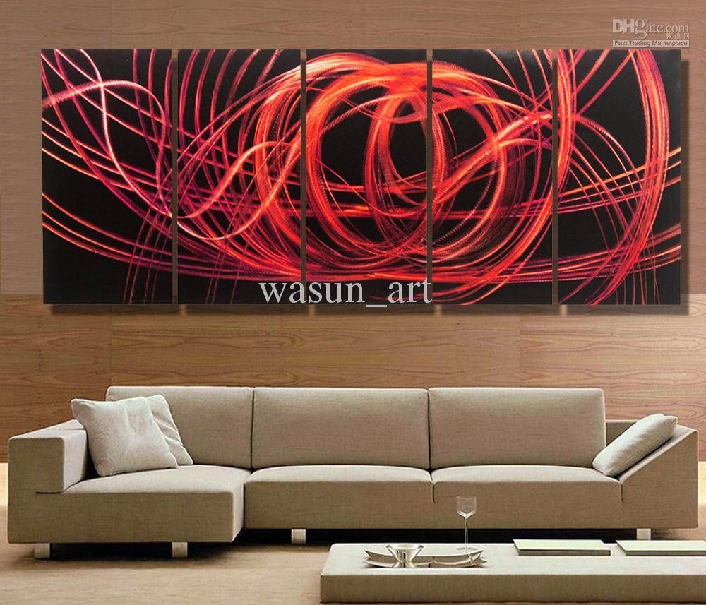 2018 Modern Contemporary Abstract Painting,metal Wall Art Intended For 2017 Oversized Wall Art Contemporary (View 5 of 20)