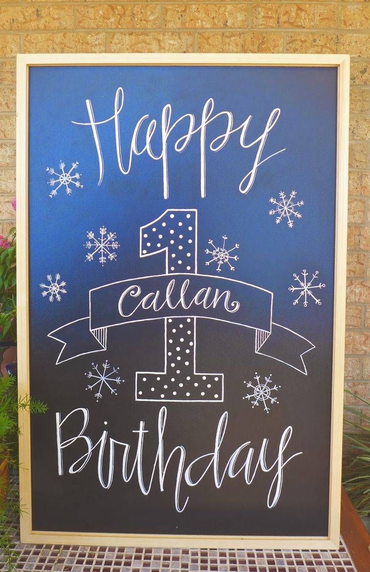 25+ Unique Happy Birthday Chalkboard Ideas On Pinterest | Happy With Regard To 2017 Happy Birthday Wall Art (View 12 of 20)