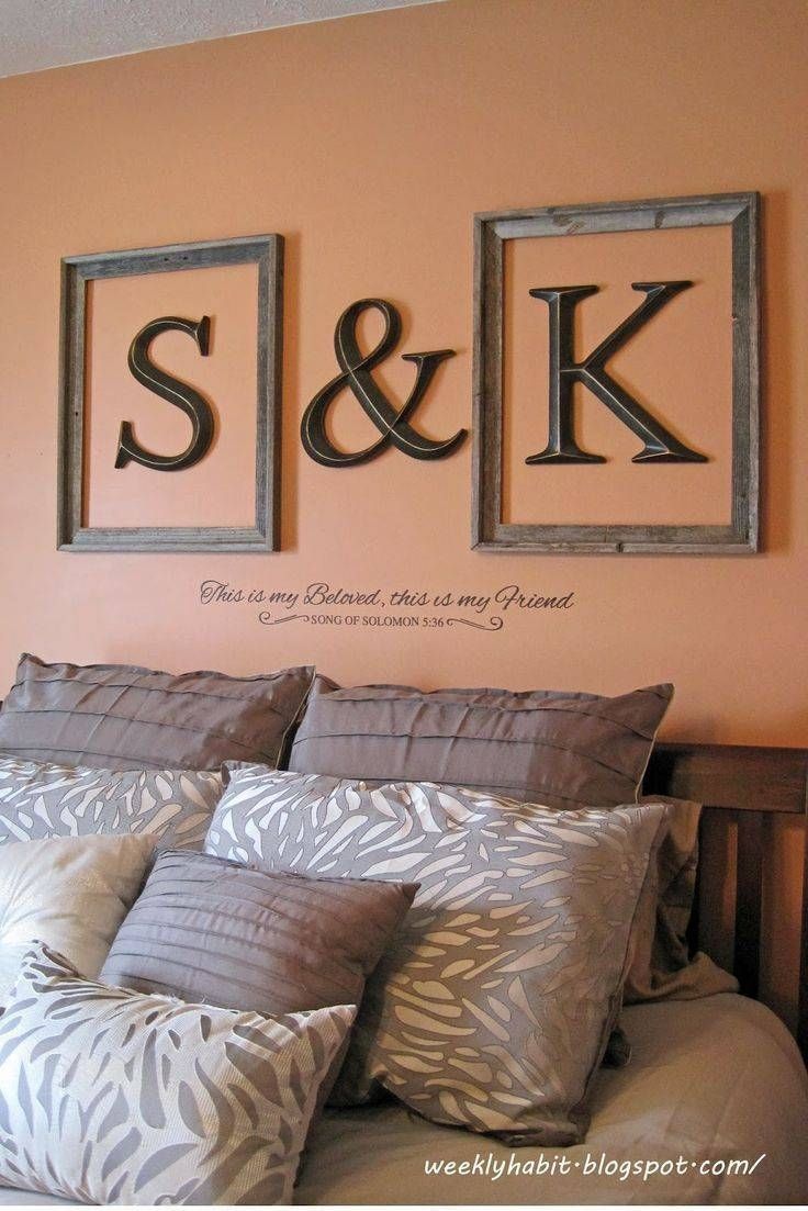 25+ Unique Wall Initials Ideas On Pinterest | Monogram Wall Throughout Recent Framed Monogram Wall Art (View 3 of 20)