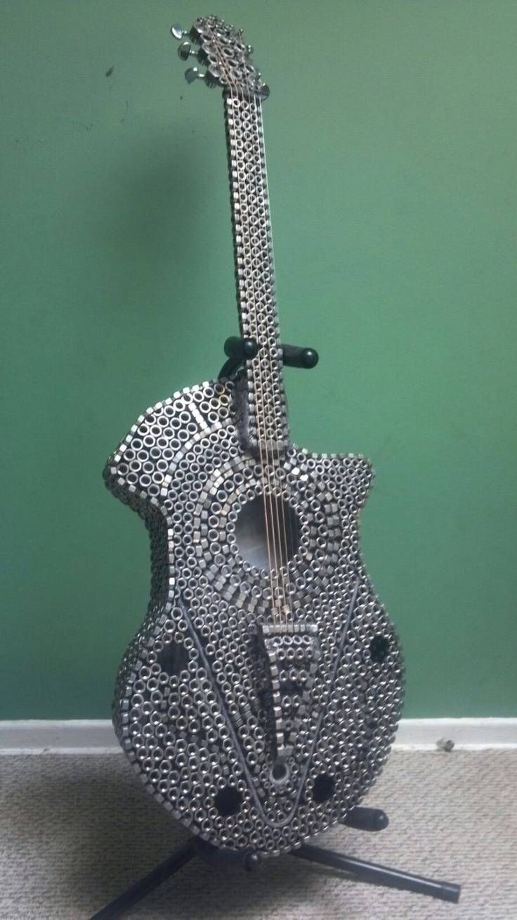 30 Best Artfully Instrumented Images On Pinterest | Musical With 2017 Guitar Metal Wall Art (Gallery 22 of 30)