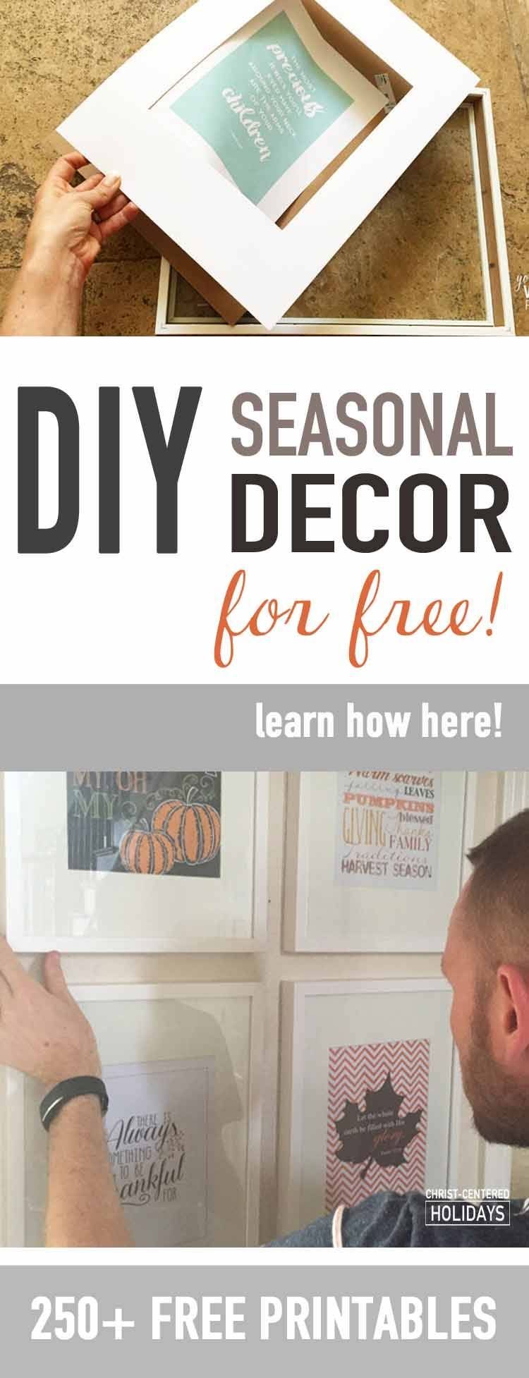 30 Free Christmas Wall Art Printables (seasonal Home Decor Throughout Most Current Seasonal Wall Art (View 6 of 20)