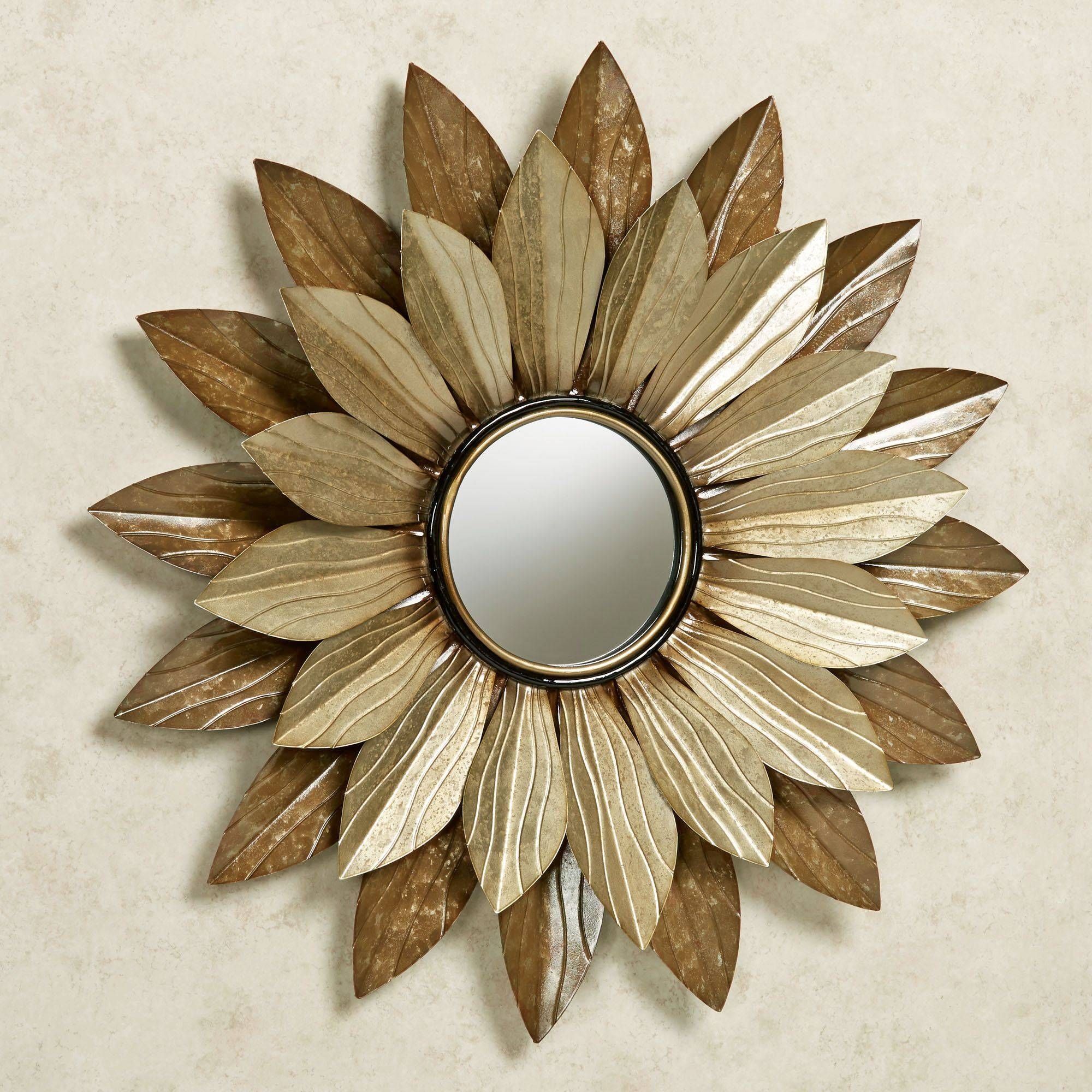 Abellina Layered Floral Mirrored Metal Wall Art Regarding Best And Newest Metallic Wall Art (View 20 of 25)