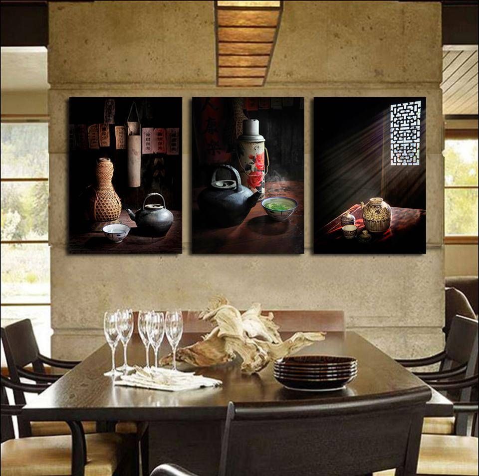 Aliexpress : Buy 3 Pcs Vintage Country Life Painting Canvas Intended For Most Recently Released Country Canvas Wall Art (View 9 of 20)