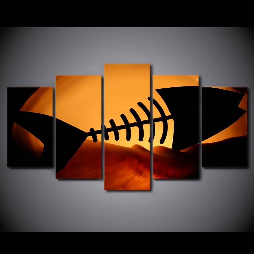Aliexpress : Buy Hd Printed Home Decor 5 Panel Painting Canvas Intended For Current Fish Bone Wall Art (View 14 of 20)
