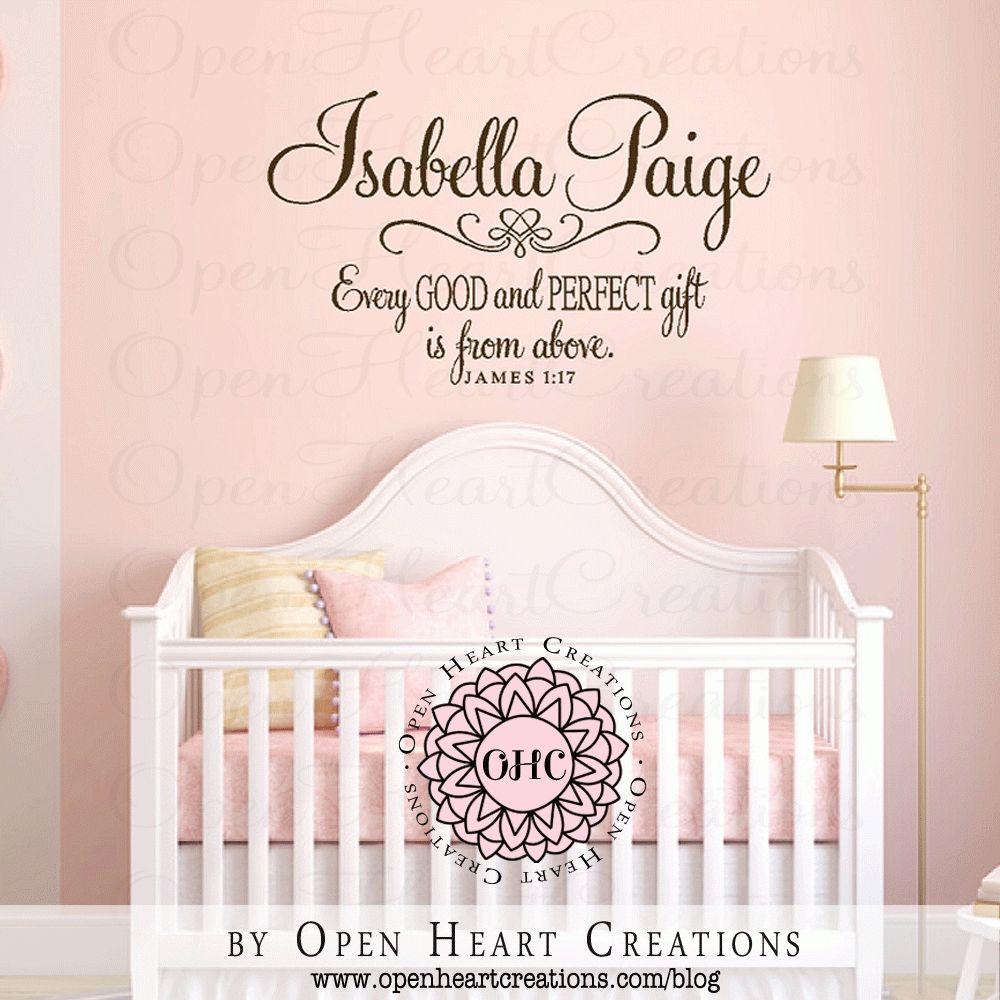 Baby Nursery Decor: Child Personalized Baby Name Decals For With Most Up To Date Baby Name Wall Art (Gallery 23 of 25)