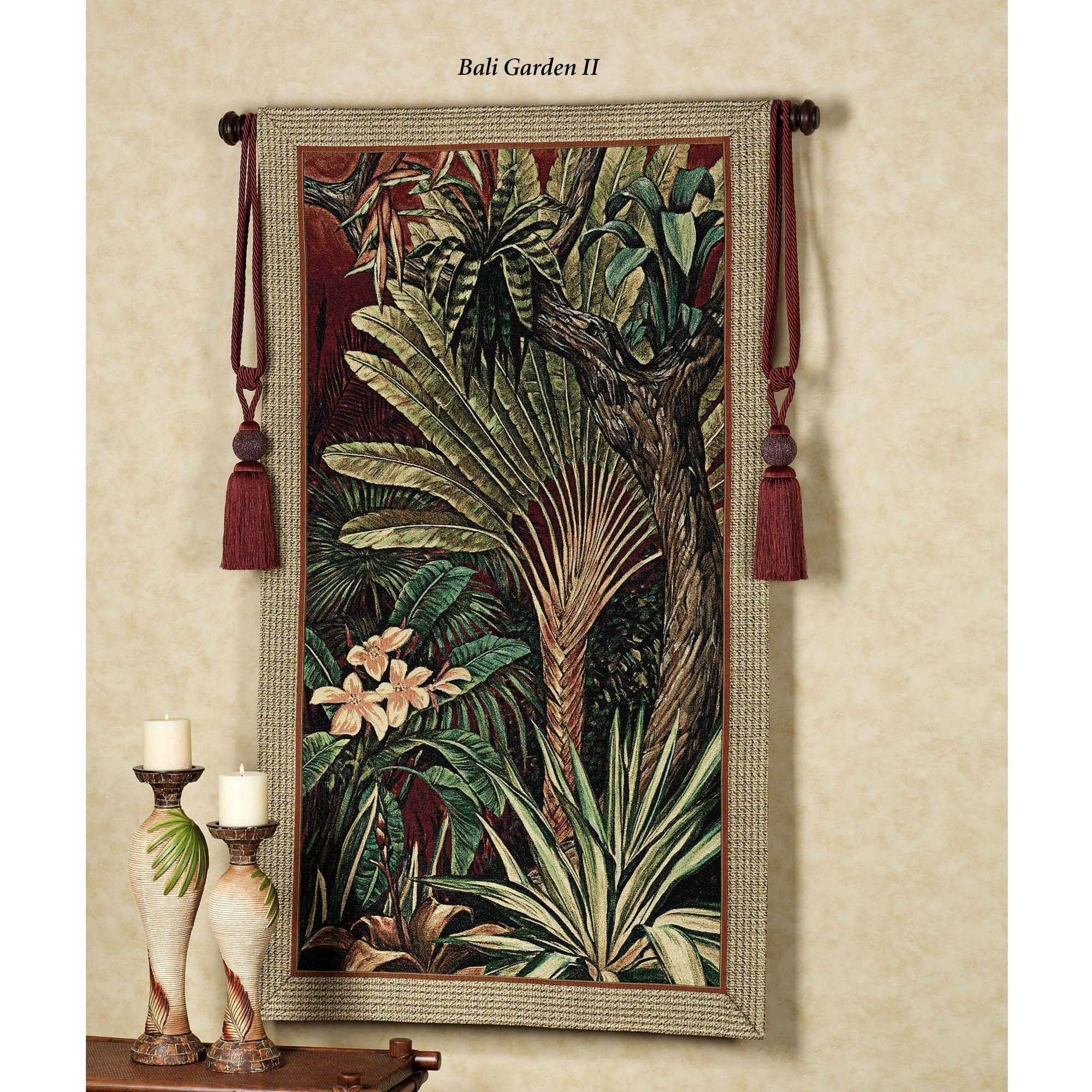 Bali Garden I Tapestry For Most Current Balinese Wall Art (View 13 of 30)