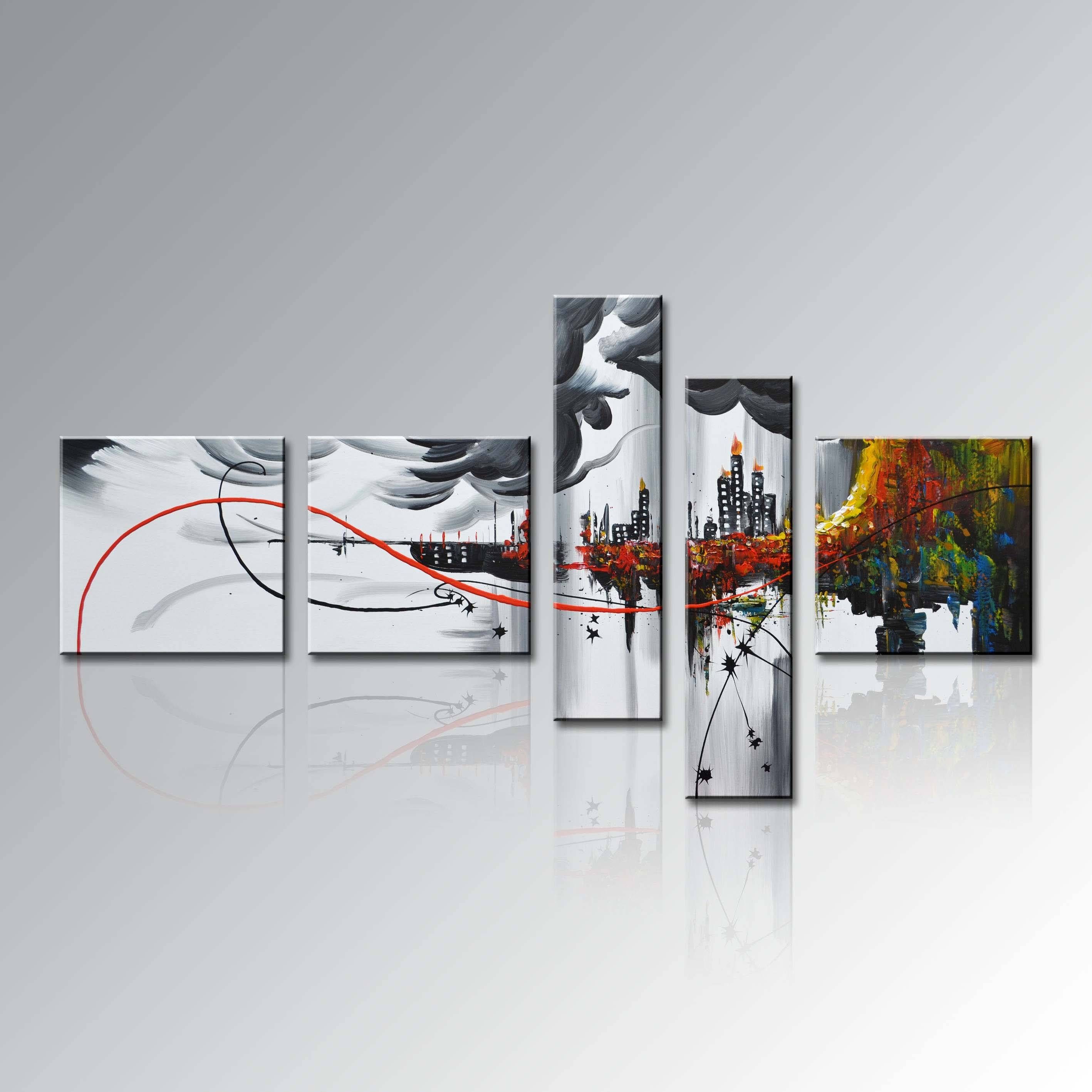 Beautiful House Wall Art Painting | Fotohouse Inside Most Popular 7 Piece Canvas Wall Art (View 3 of 20)