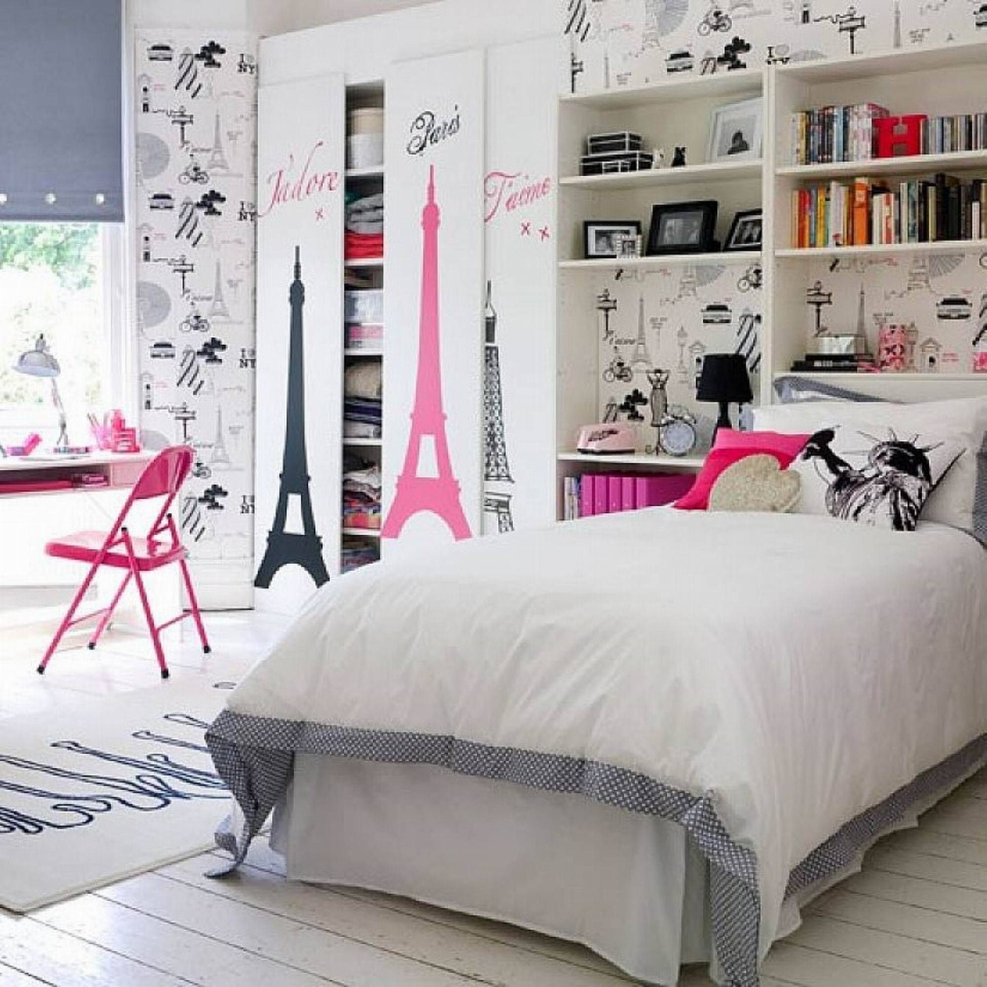 Bedroom : Paris Themed Bedroom. Paris Wall Decor. Teenage Girl Inside Newest Paris Theme Wall Art (Gallery 25 of 30)