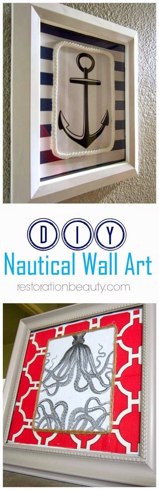 Best 25+ Nautical Wall Art Ideas On Pinterest | Whale Themed Throughout Latest Nautical Canvas Wall Art (View 16 of 20)