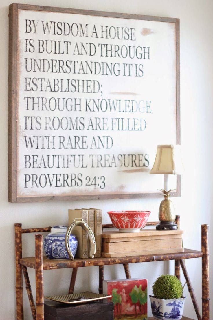 Best 25+ Scripture Wall Art Ideas On Pinterest | Bible Verse Signs With Regard To Most Popular Wooden Words Wall Art (Gallery 20 of 30)