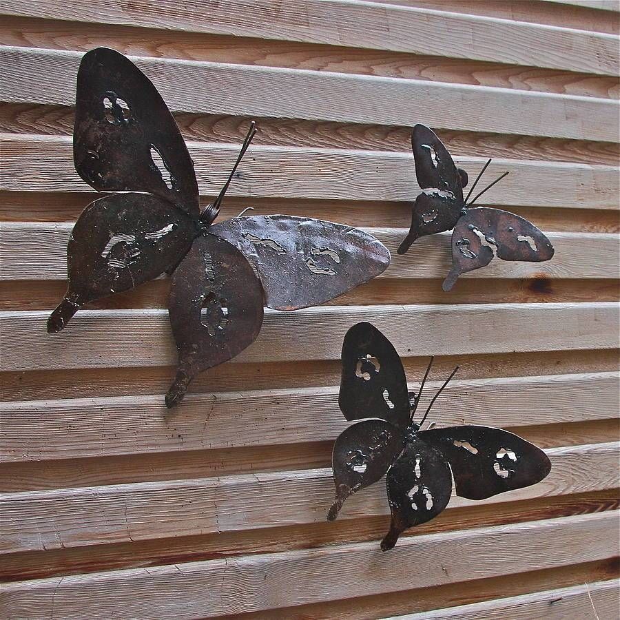 Butterfly Wall Decorations Metal (View 17 of 30)