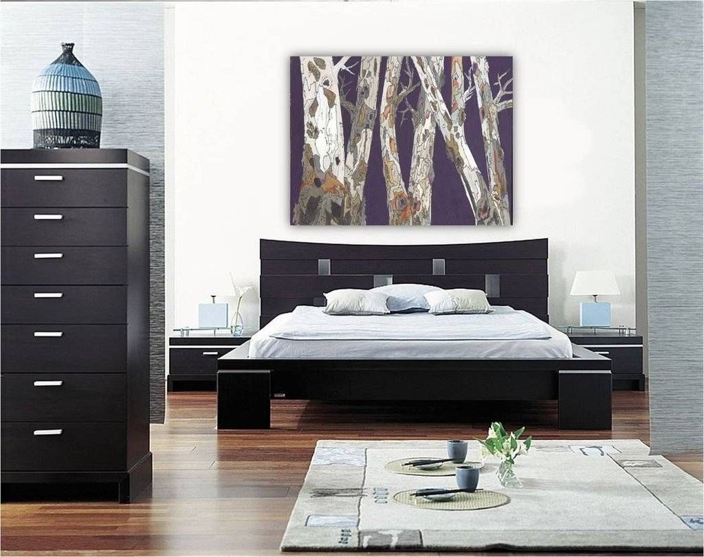 Catchy Large Wall Art Purple Trees Landscape Masculine Canvas Within Most Popular Oversized Canvas Wall Art (View 9 of 20)