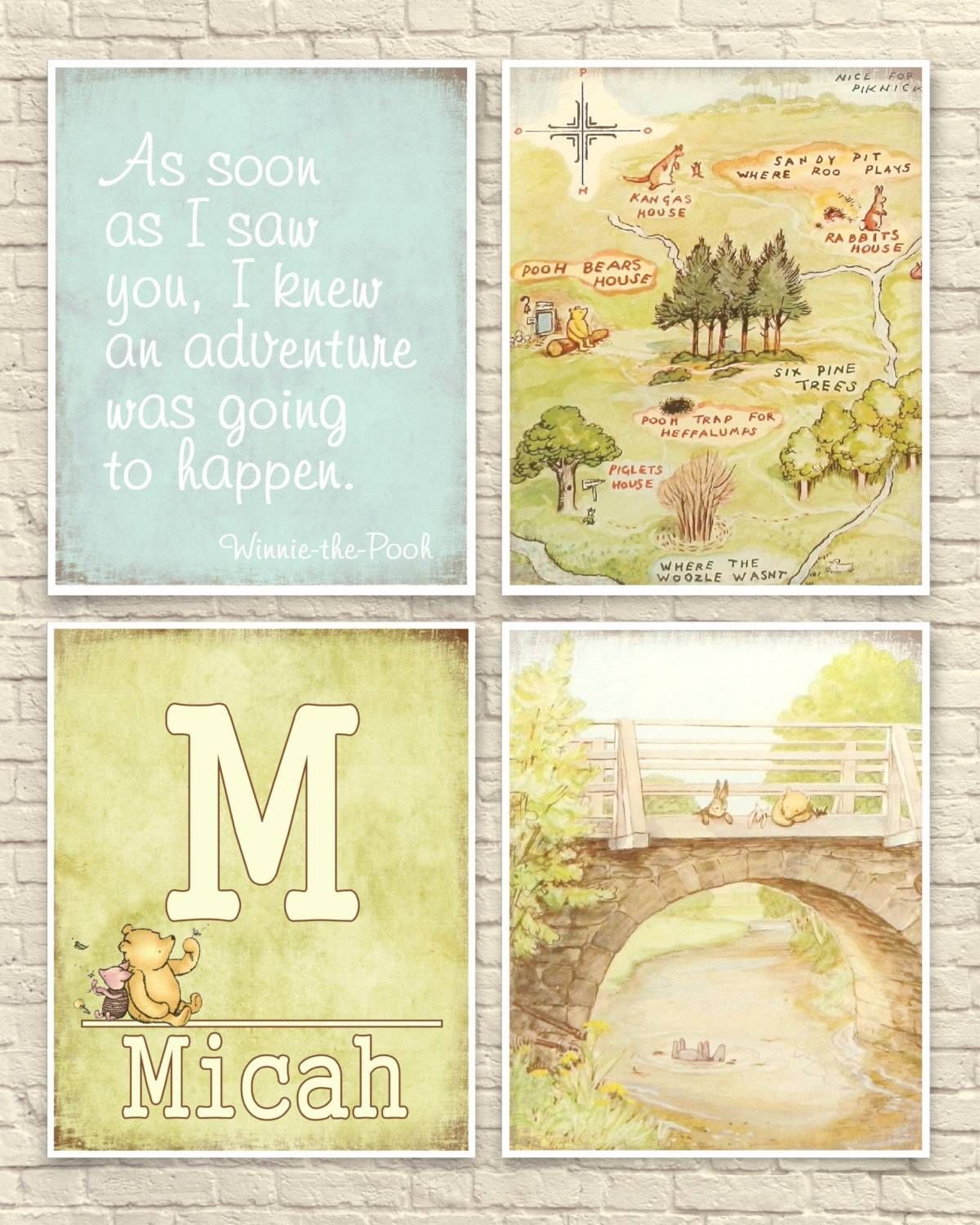 Classic Winnie The Pooh Wall Art Winnie The Pooh Art Print Intended For Most Recently Released Classic Pooh Art (View 18 of 20)
