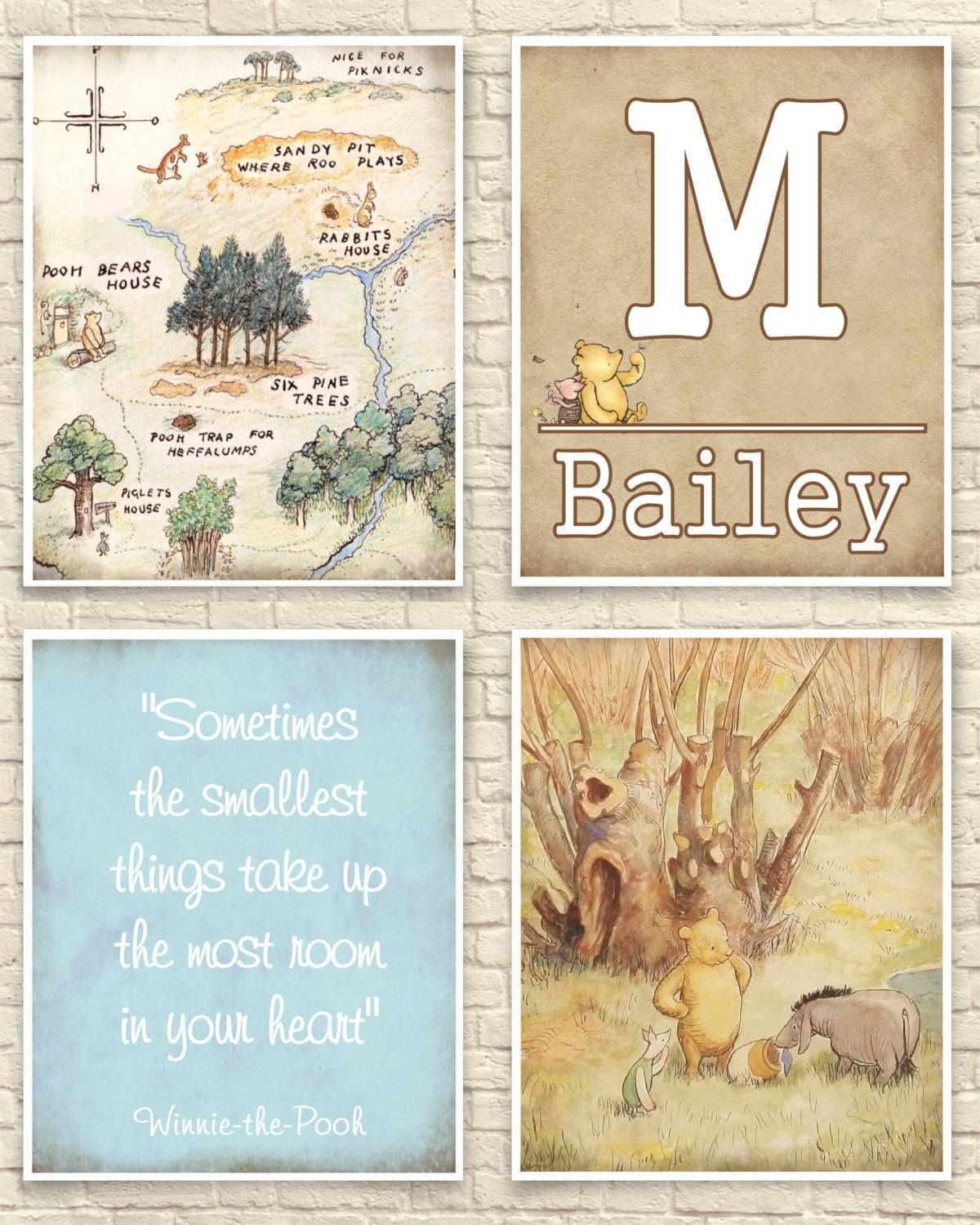 Classic Winnie The Pooh Wall Art Winnie The Pooh Art Print Throughout Newest Classic Pooh Art (View 8 of 20)