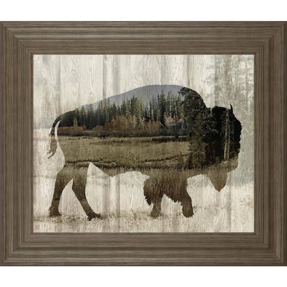Classy Art 22 In. X 26 In. "camouflage Animals Bison"tania Intended For Best And Newest Camouflage Wall Art (Gallery 14 of 20)