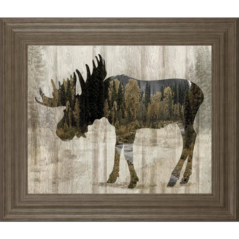 Classy Art 22 In. X 26 In. "camouflage Animals  Moose"tania Within 2017 Camouflage Wall Art (Gallery 15 of 20)