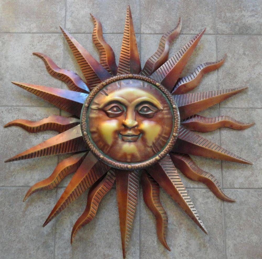 Creative Design Outdoor Sun Wall Art Spectacular Copper Patina Sun In Newest Copper Outdoor Wall Art (View 1 of 13)