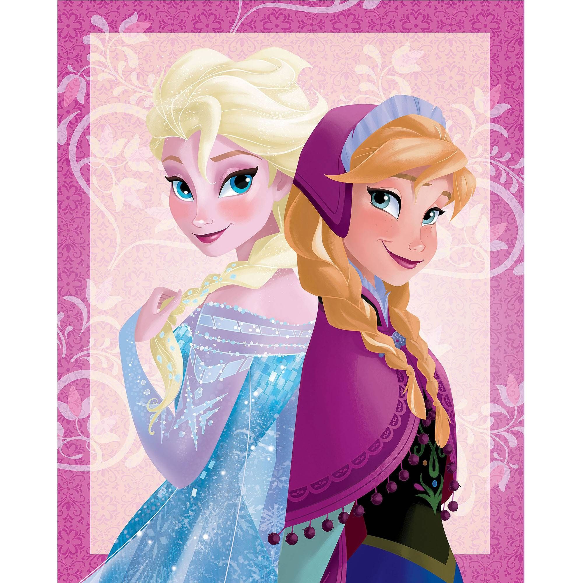 Disney Frozen Elsa And Anna Canvas Wall Art, 20" X 30" – Walmart Inside 2018 Princess Canvas Wall Art (View 13 of 20)