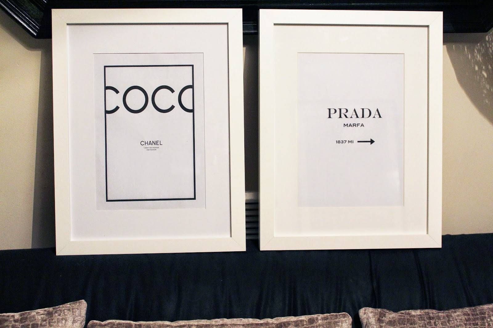 Diy Chanel | Prada Wall Art | Batb Inside Best And Newest Prada Wall Art (View 25 of 25)