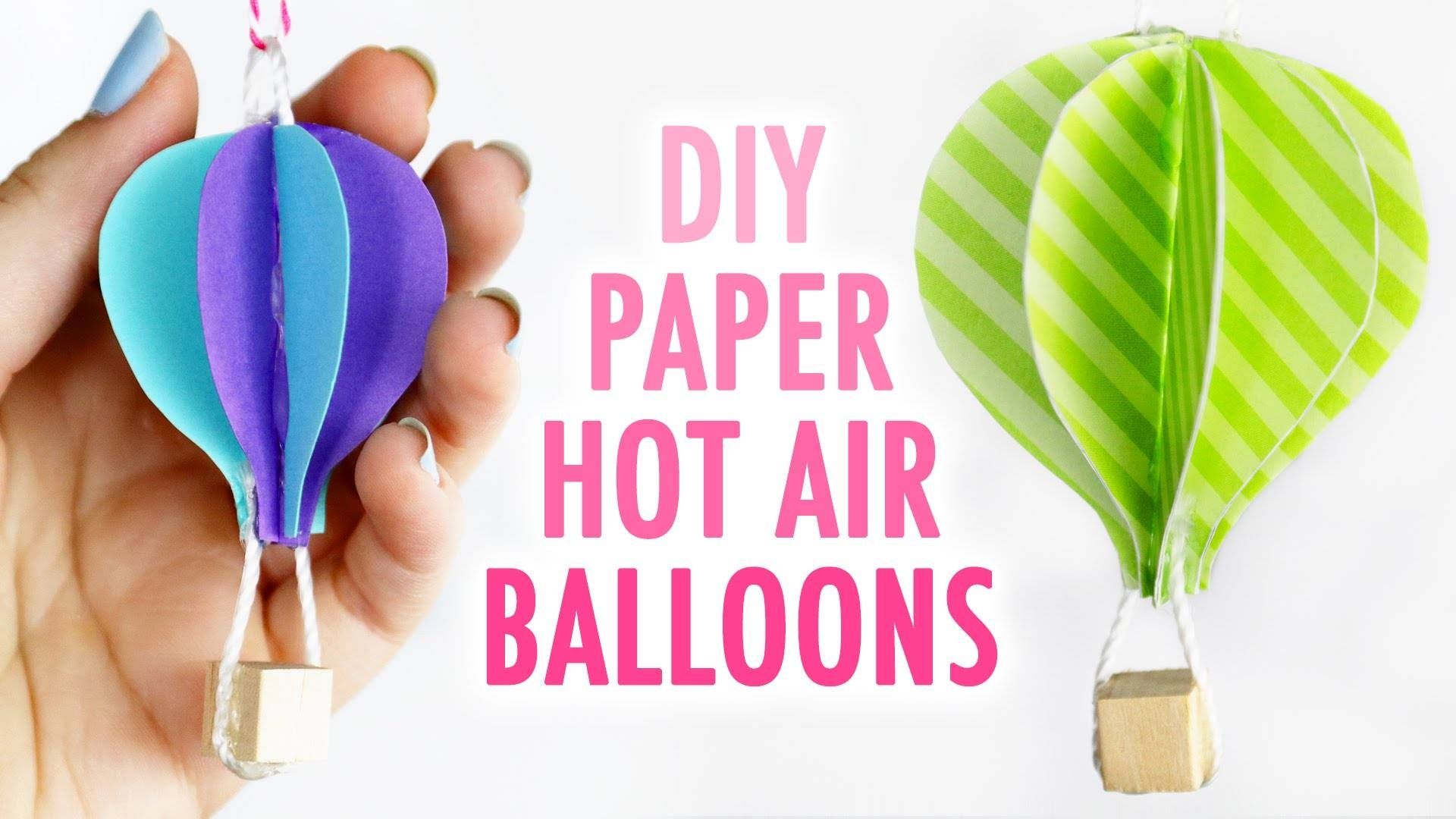 Diy Cute Paper Hot Air Balloons – Hgtv Handmade – Youtube Inside Latest Air Balloon 3d Wall Art (Gallery 20 of 20)