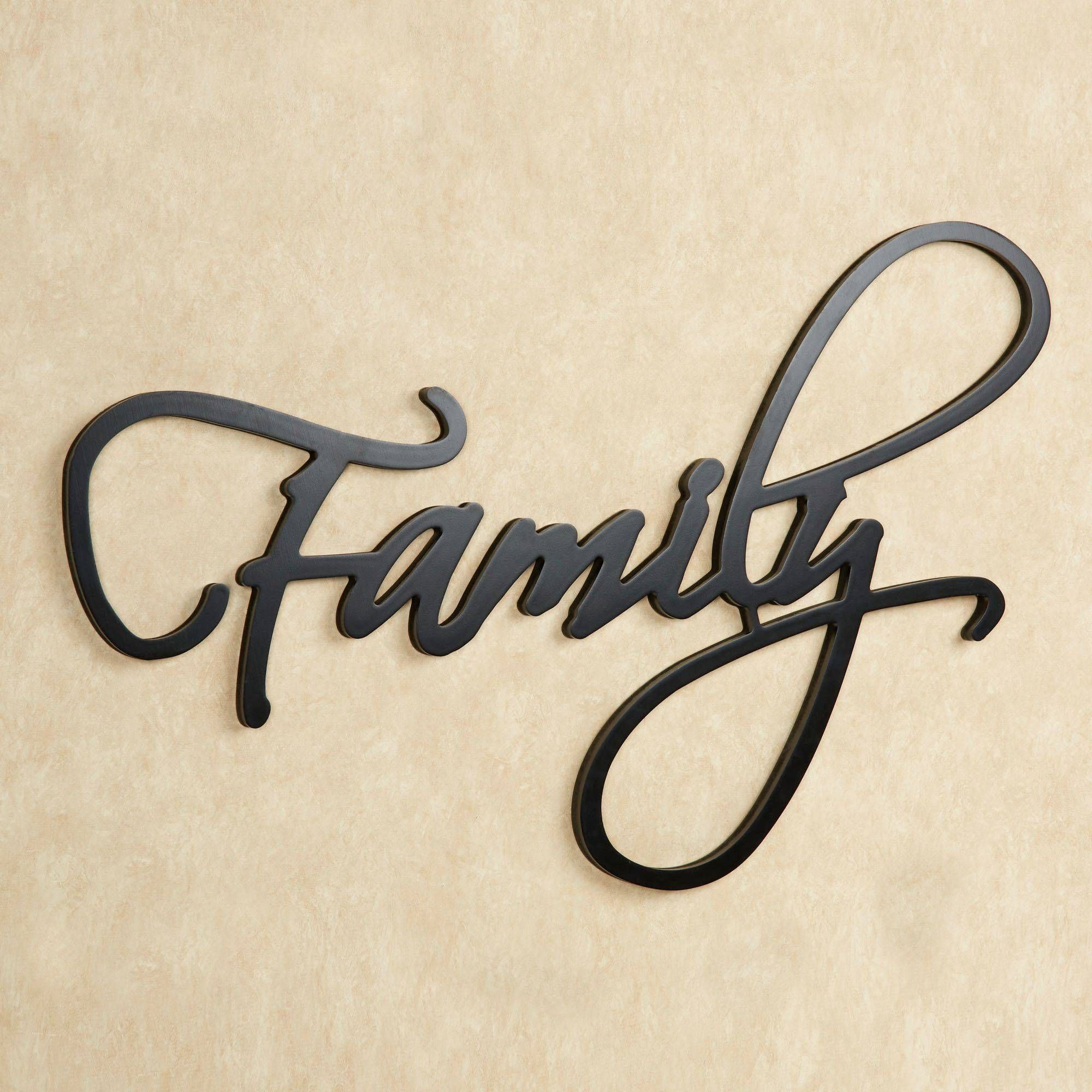 Family Word Wall Art Within Most Up To Date Metal Word Wall Art (View 7 of 20)
