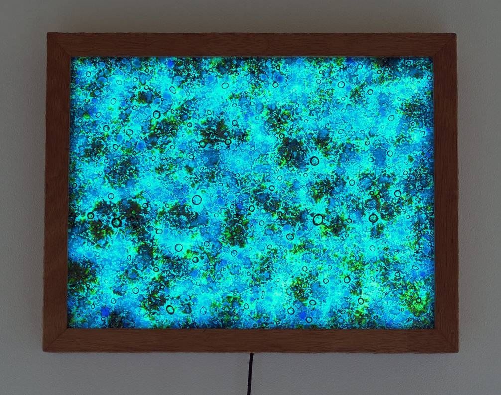 Framed Fused Glass Wall Art. Oronsay Back – Litwallsloveart On Within Recent Fused Glass Wall Art (Gallery 25 of 25)