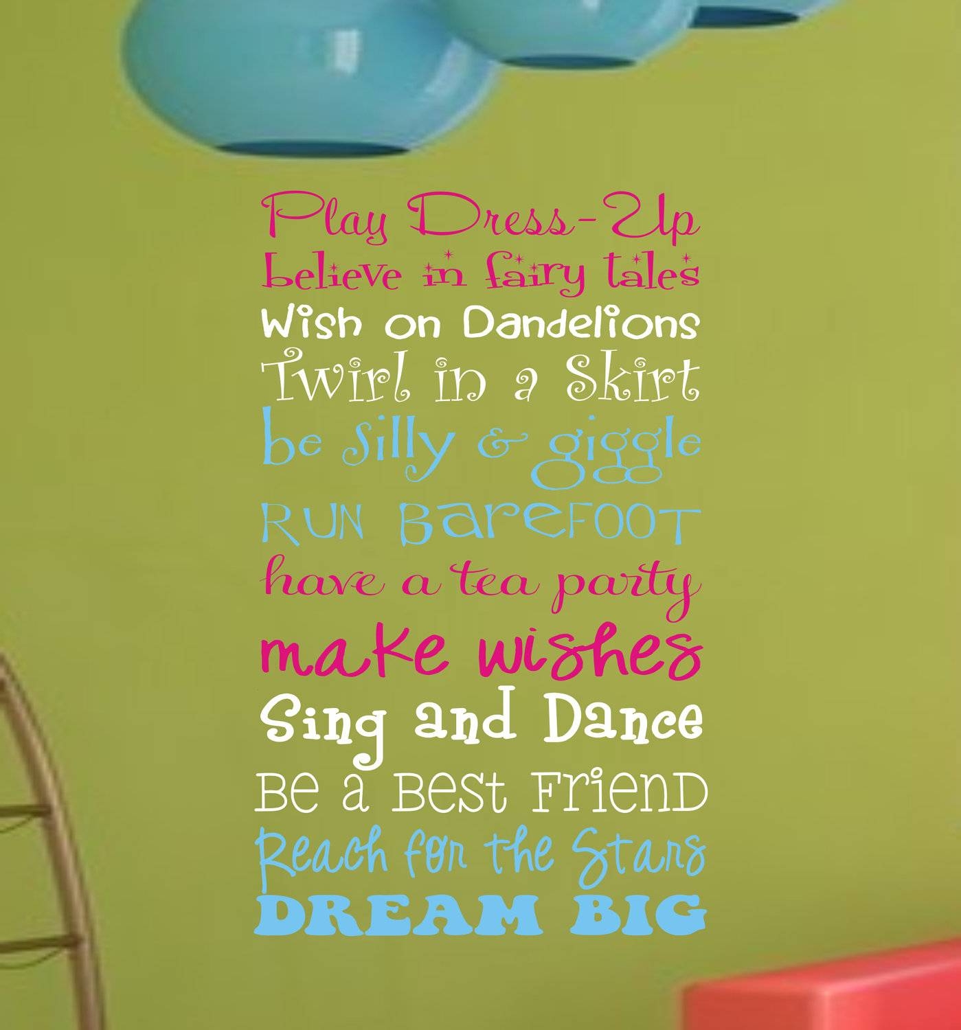 Girls Playroom Wall Decal Childrens Playroom Wall Art In Current Etsy Childrens Wall Art (Gallery 19 of 20)