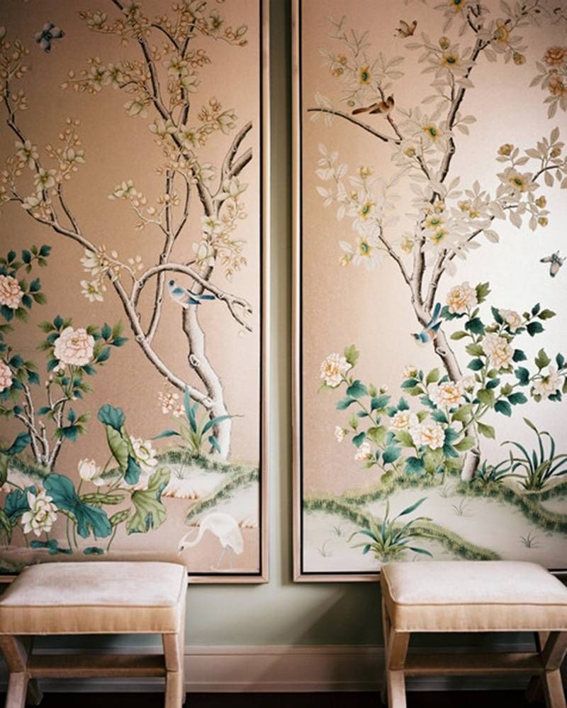 Hand Painted & Chinoiserie Wall Panels :: This Is Glamorous Throughout Most Recent Chinoiserie Wall Art (View 1 of 30)