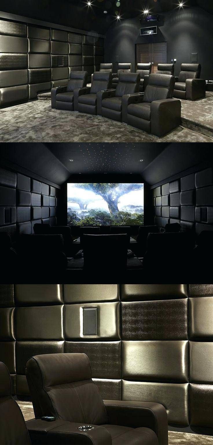 Home Theater With Acoustic Panels Of Varying Thickness And Fabrics Within 2017 Home Theater Wall Art (View 13 of 30)
