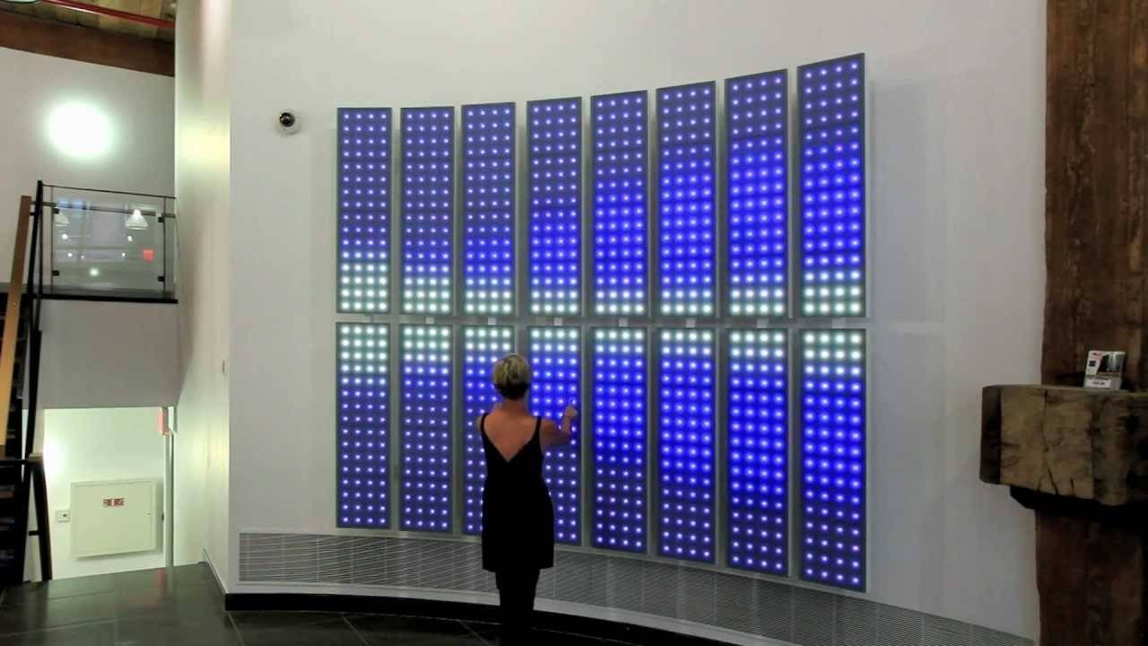 Interactive Led Art Wallrobert Stratton – Youtube Intended For Recent Electronic Wall Art (View 1 of 25)