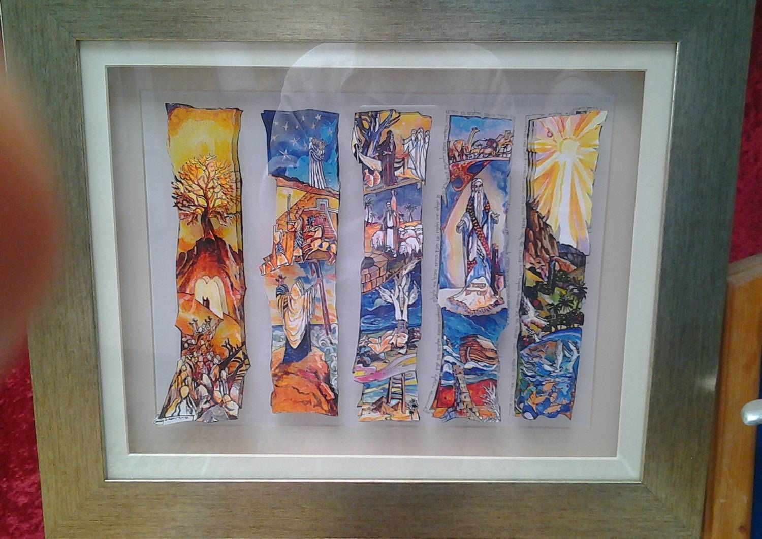 Judaica Art. 3d Wall Art. 3d Picture.the Creation. Framed Art Within Latest Framed 3d Wall Art (Gallery 20 of 20)