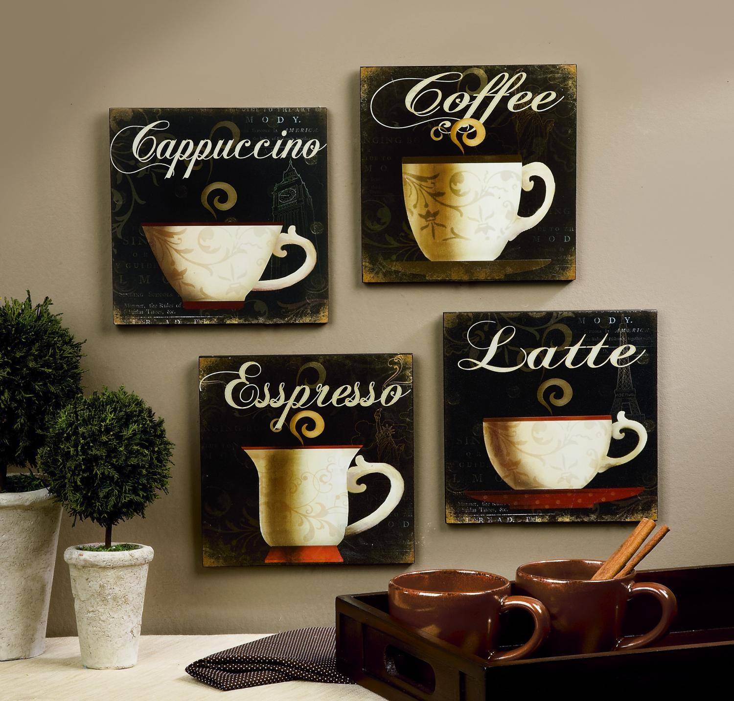 Featured Photo of The 30 Best Collection of Cafe Latte Kitchen Wall Art