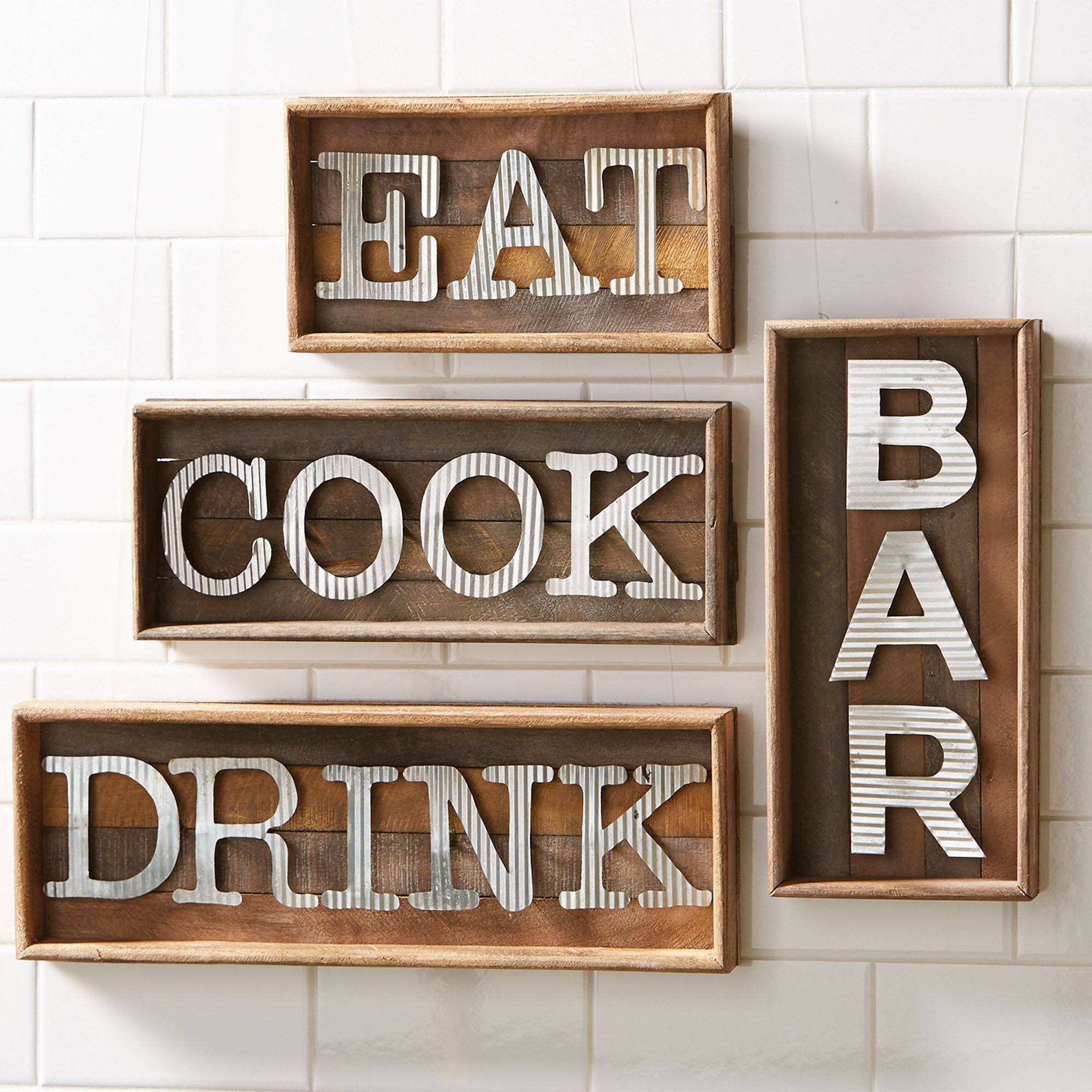 Kitchen Wall Plaques | Touch Of Class For Current Cucina Wall Art (View 24 of 30)