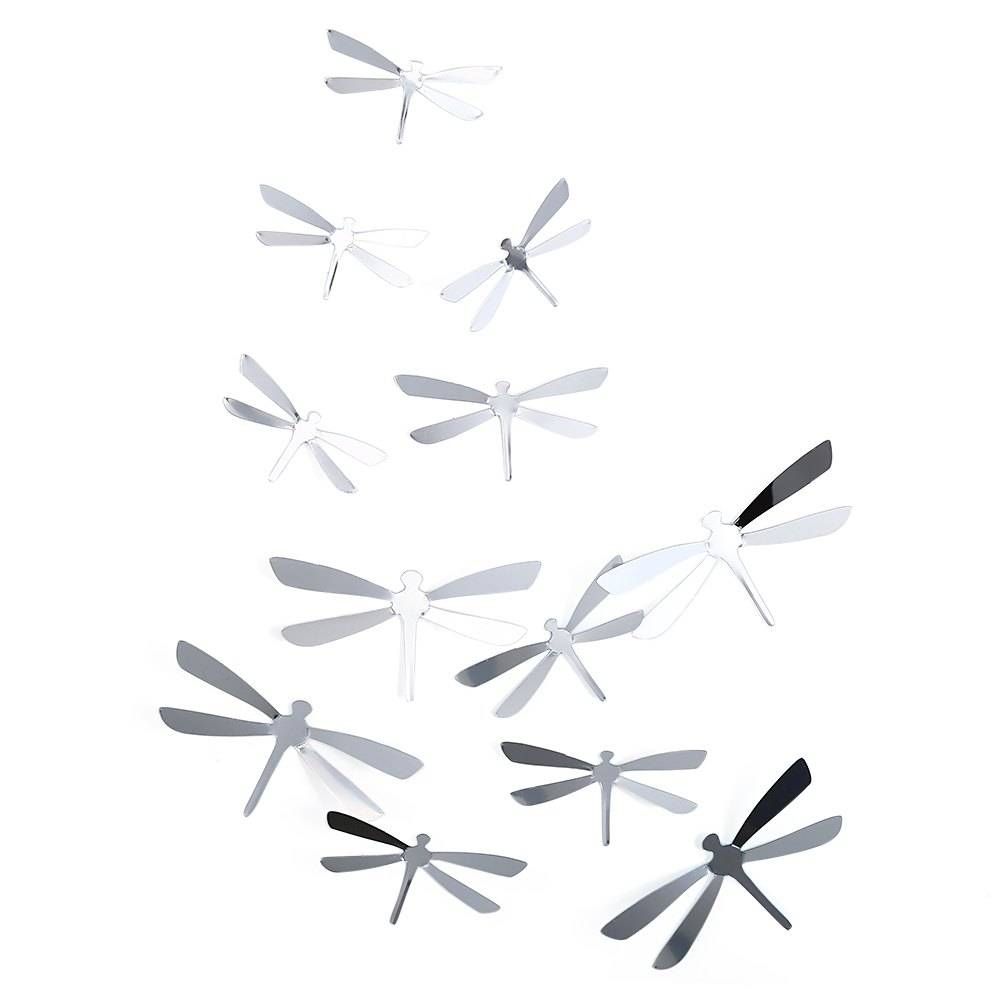 Latest 12pcs/set 3d Wall Sticker Dragonfly Kids Room Art Decal Pvc In Recent Dragonfly 3d Wall Art (Gallery 20 of 20)