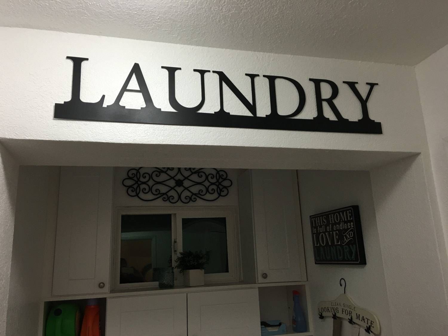 Laundry Sign – Metal Laundry – Home Decor – Laundry Room Decor With Best And Newest Laundry Room Wall Art (View 16 of 30)