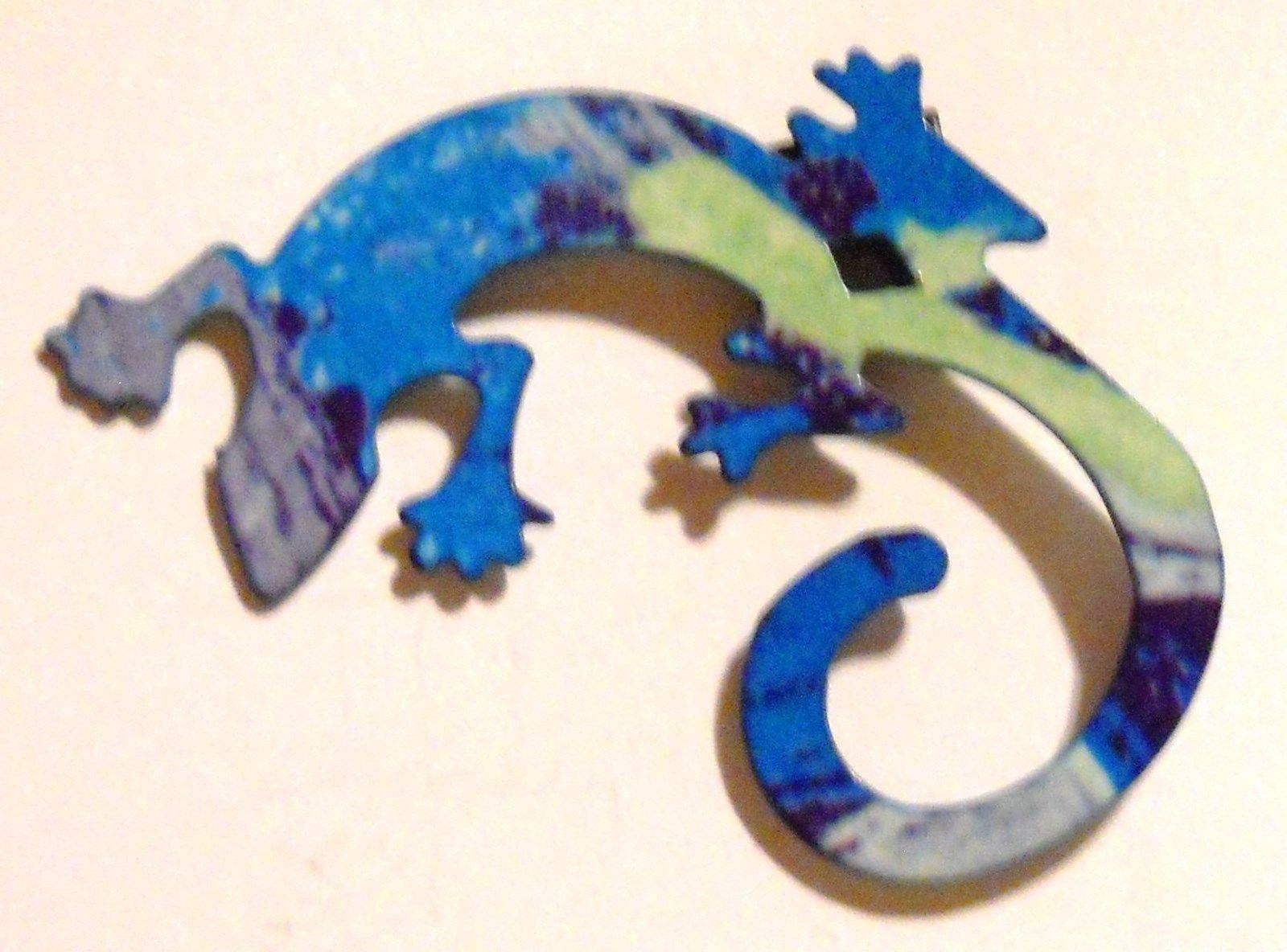 Lazart Metal Art Gecko Lizard Magnet Southwest Decoration Usa Made Inside Newest Lazart Metal Art (View 7 of 30)