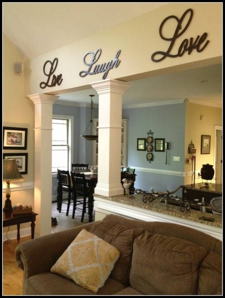Live Laugh Love" Inspirational Message Sign Metal Wall Art 26" L Intended For Latest Live Love Laugh Metal Wall Decor (View 4 of 25)
