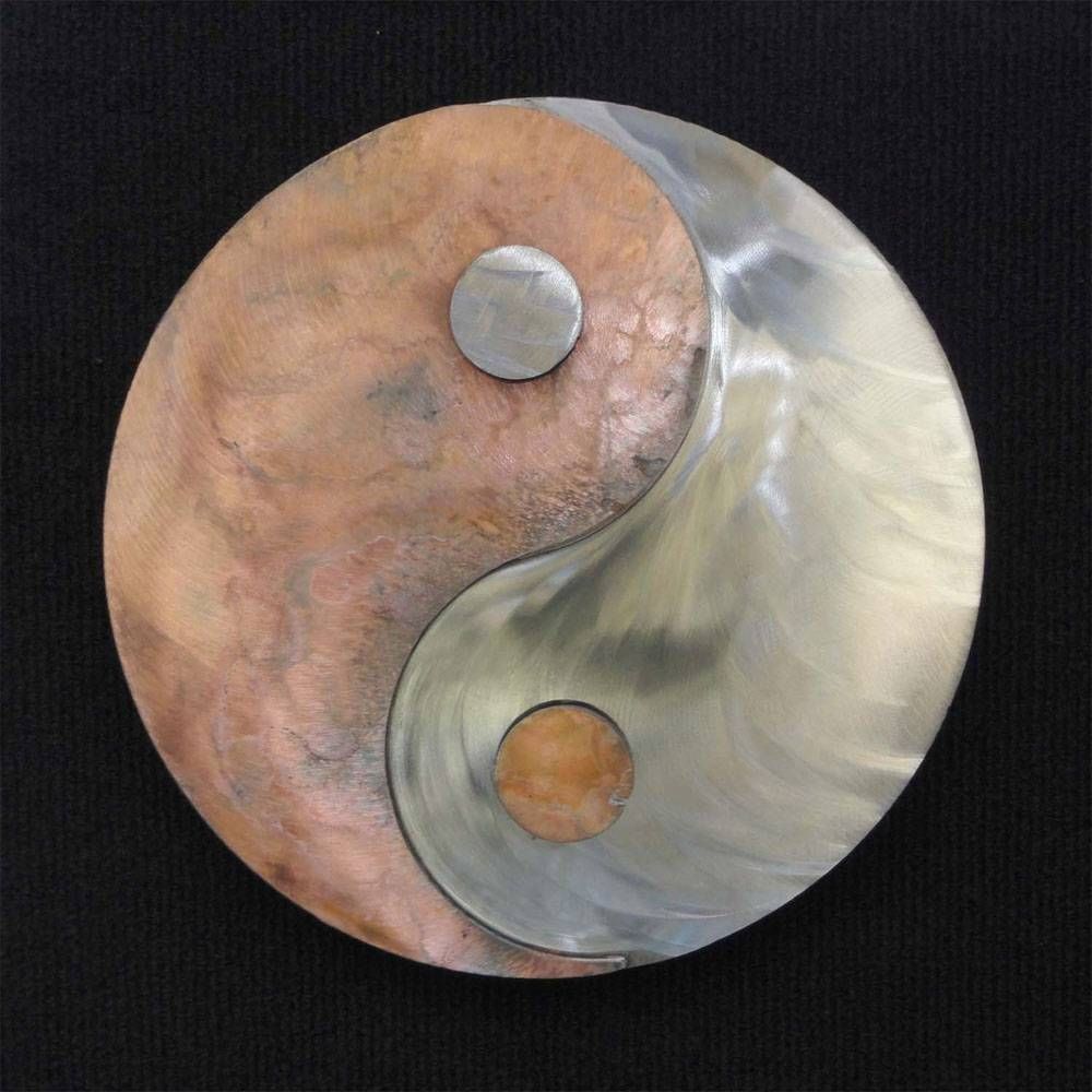 Metal Art Gift: Yin Yang – Transmutation Of Energieskristen Inside Current Yin Yang Wall Art (View 28 of 30)