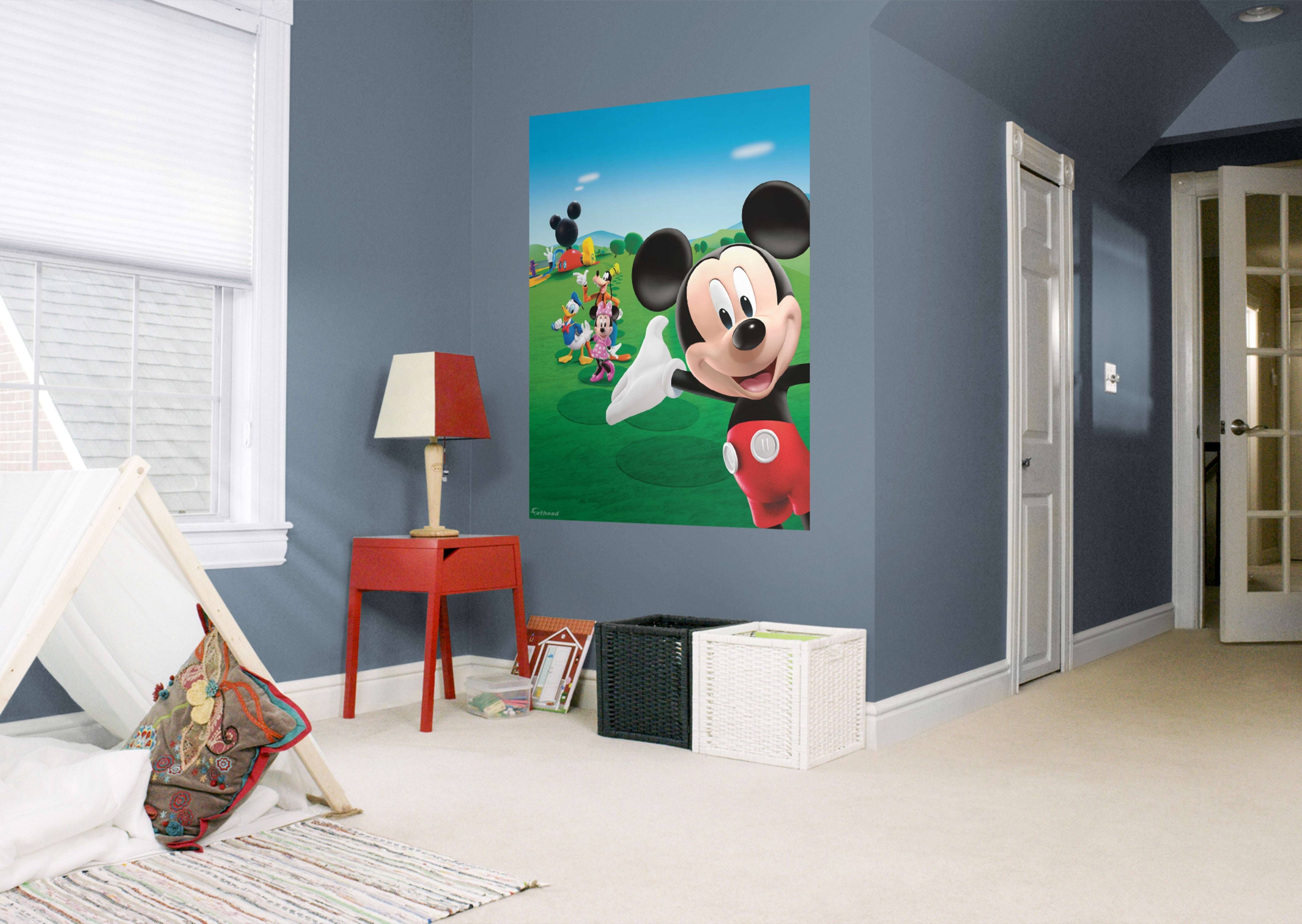 Mickey Mouse Clubhouse Mural Wall Decal | Shop Fathead® For Mickey With Regard To Latest Mickey Mouse Clubhouse Wall Art (View 3 of 20)