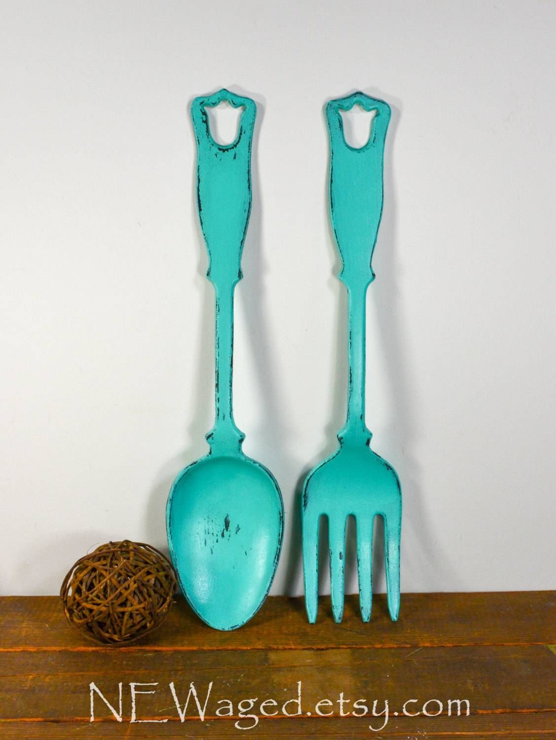 Oversized Spoon And Fork Wall Decor | Home Decor And Design Inside Newest Big Spoon And Fork Decors (View 24 of 25)