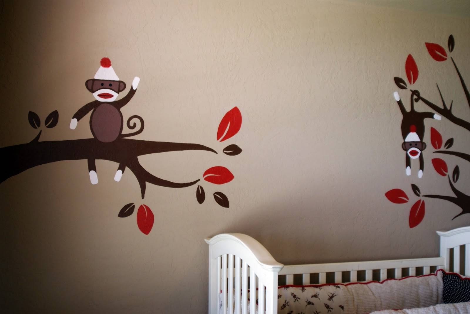 Paint Sock Monkey Nursery — Modern Home Interiors : Sock Monkey Within Recent Sock Monkey Wall Art (Gallery 1 of 30)