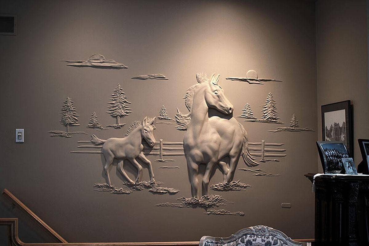Photos: Drywall Contractor Creates 3d Art With Plaster | Komo Inside 2018 Fish 3d Wall Art (View 13 of 20)