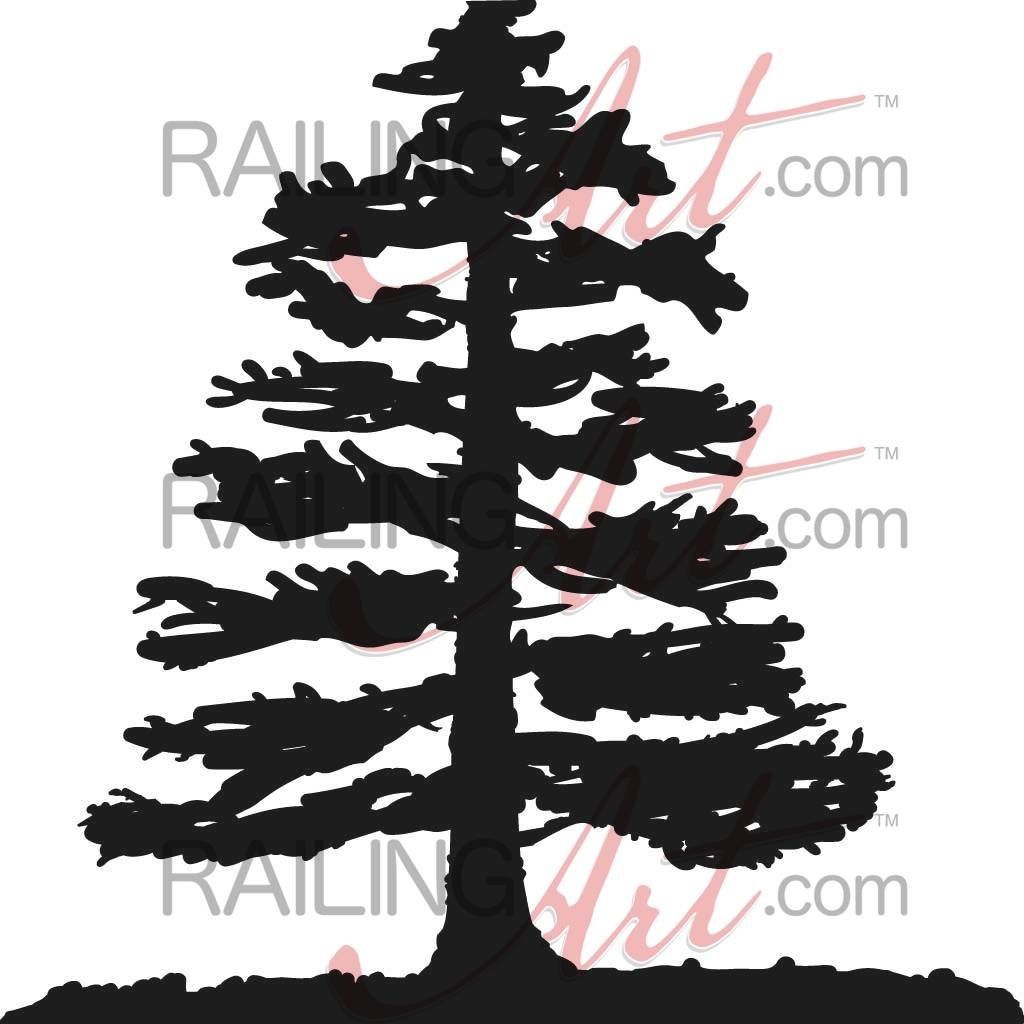Pine Tree Row – Custom Laser Cut Metal Panels | Railingart In Most Up To Date Pine Tree Metal Wall Art (View 17 of 25)