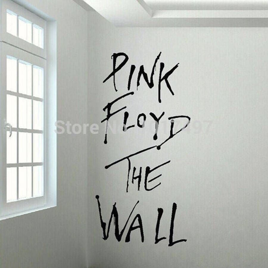 Pink Floyd The Wall Art Vinyl Wall Decal ,classic Rock Music Throughout Most Current Music Lyrics Wall Art (View 10 of 20)