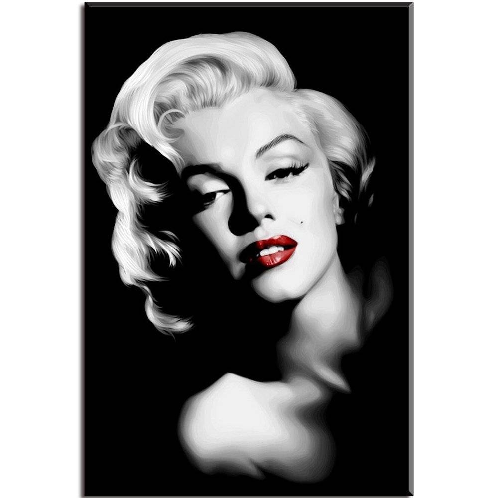 Featured Photo of Top 15 of Marilyn Monroe Black and White Wall Art