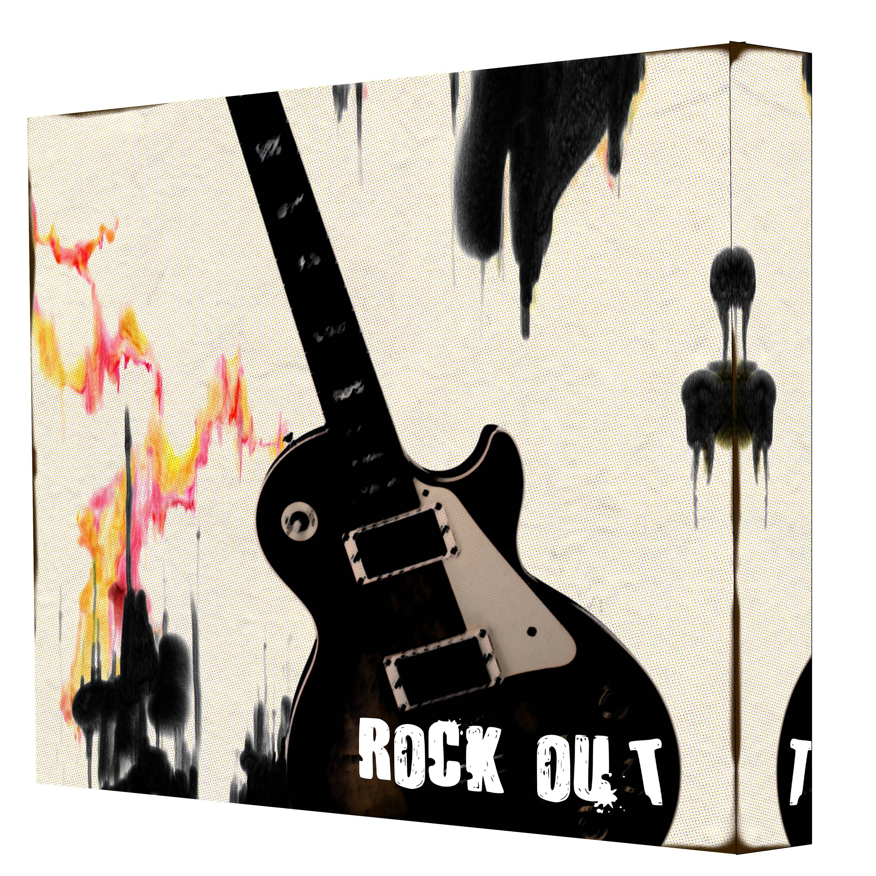 Rock Out Guitar Canvas Wall Art – Ptmimages With Regard To 2018 Guitar Canvas Wall Art (View 14 of 20)