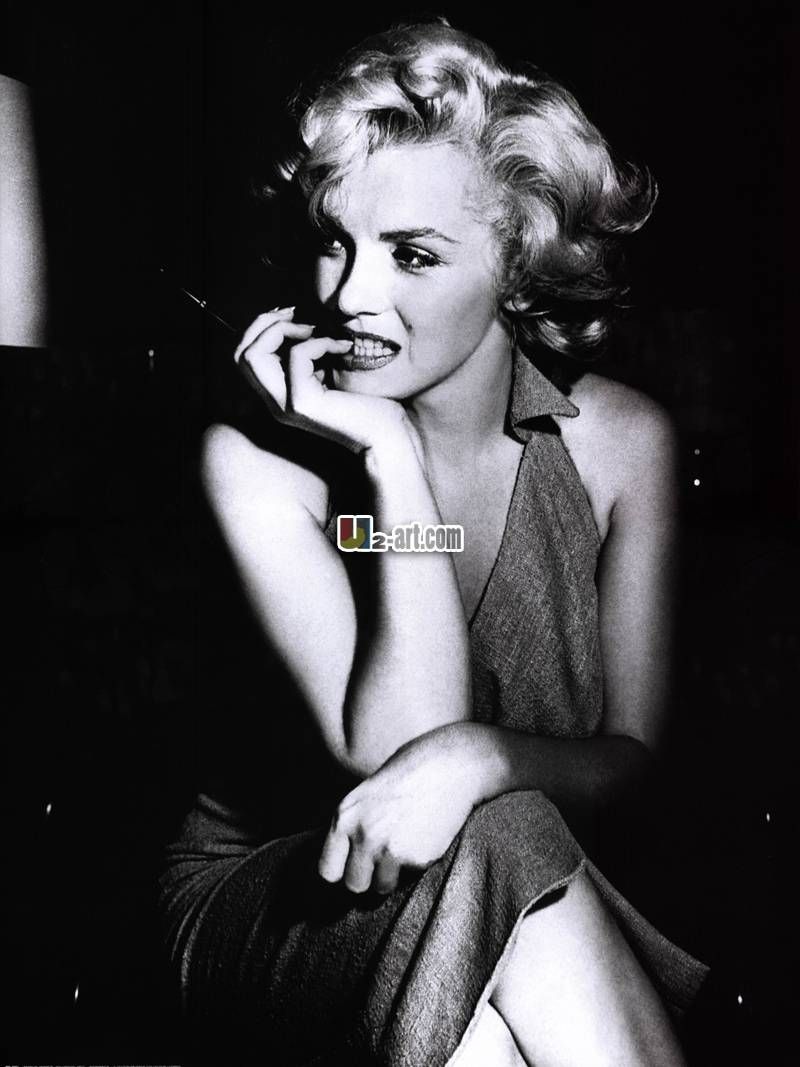 Sexy Marilyn Monroe Painting Old Photo Reproduction Canvas Prints With Regard To Current Marilyn Monroe Black And White Wall Art (View 15 of 15)