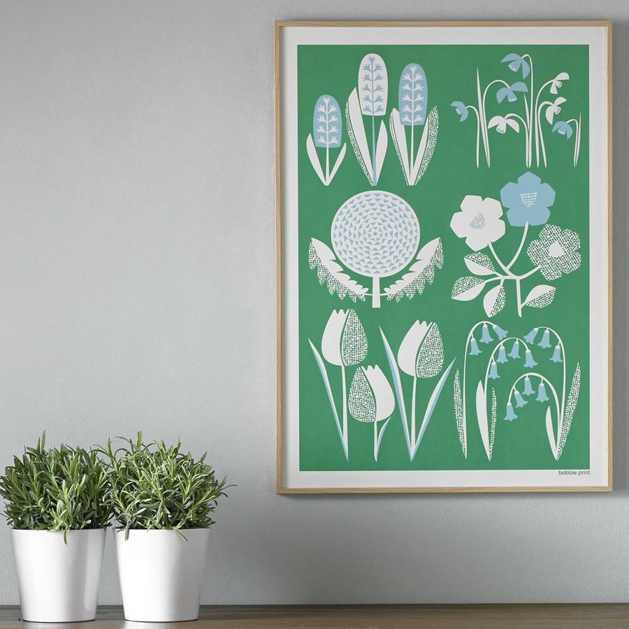 Spring Seasonal Screen Printed Wall Artbobbie Print With Regard To Most Up To Date Seasonal Wall Art (Gallery 1 of 20)