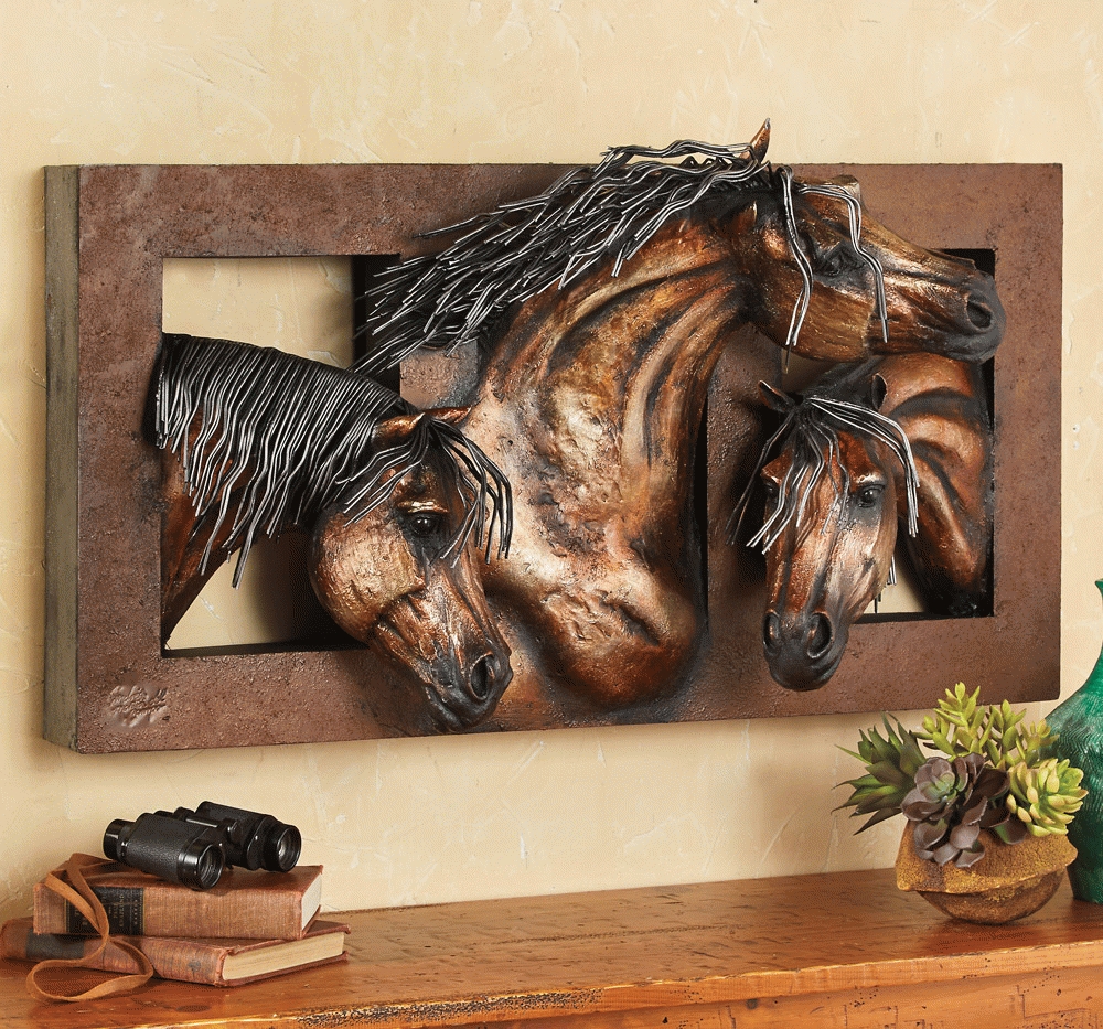 Sweet Freedom 3 D Horse Wall Sculpture Regarding 2017 3d Horse Wall Art (Gallery 1 of 20)